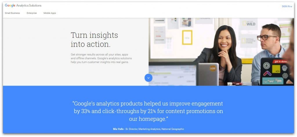 Google Analytics for authors